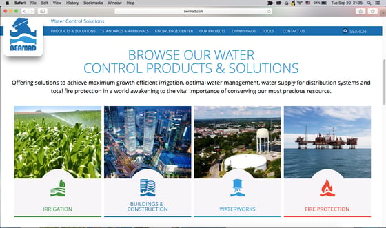 Irrigation website and blog