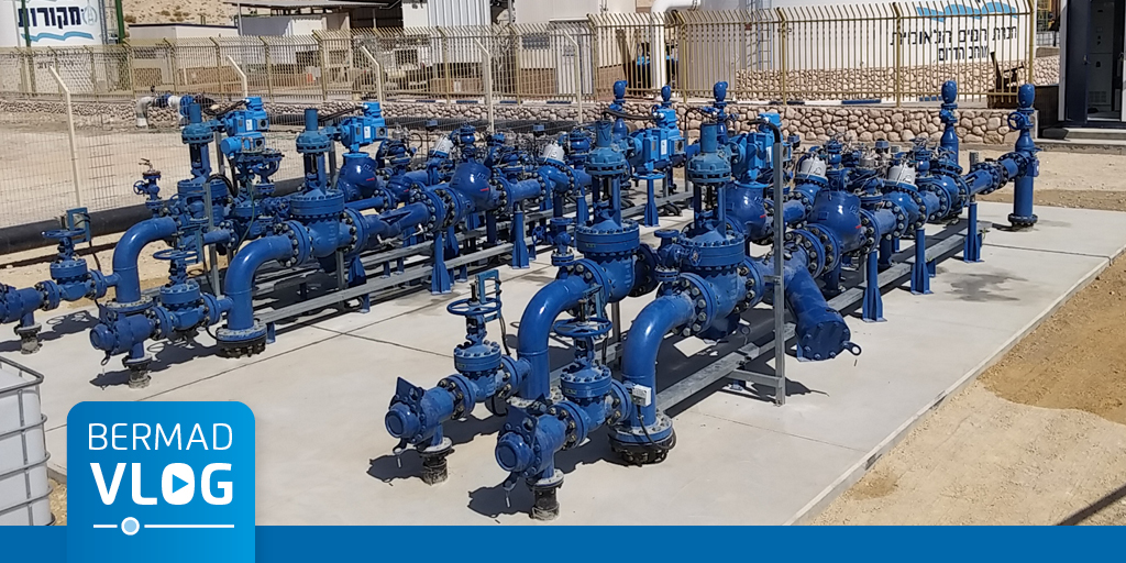 High pressure reduction system for water supply in the Dead Sea Region
